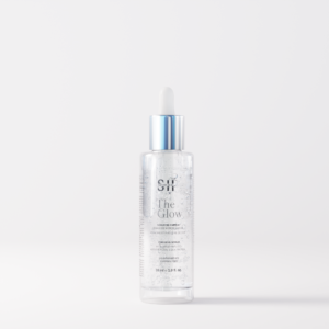 Flacon compte-gouttes The Glow, sérum de finition anti-frizz Silver Head